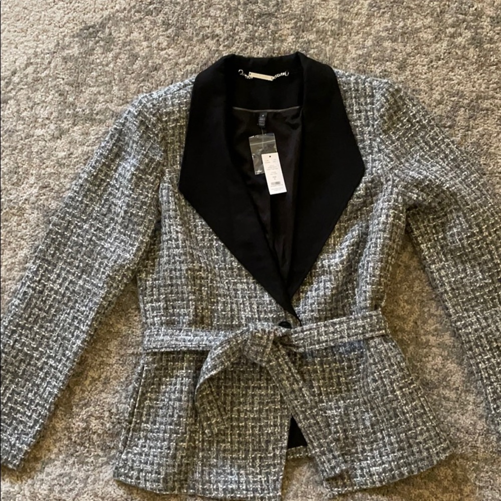 White House Black Market belted blazer